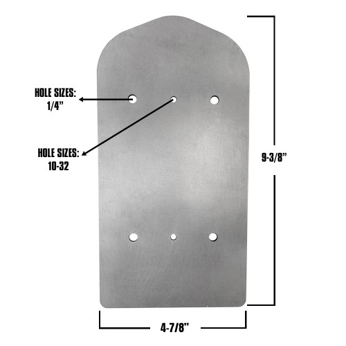 Side Bar Rider Seat Base Mount, Titanium (QM-411248)