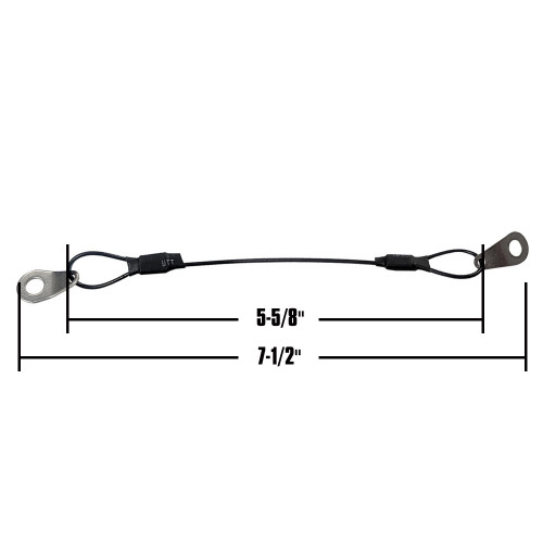 Stainless Safety Cable with Key Ring and Gasket (QM-390200)