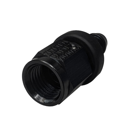  -4 AN Push-Lite Straight Hose End, Aluminum, Black (FRA-200104-BL)
