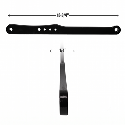 QM Tomahawk Parachute Straight Handle, 10-3/4 in. Long, Black Powder Coat (QM-209106-3B)
