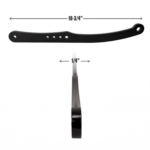 QM Tomahawk Parachute Handle, 10-3/4 in. Long, Black Powder Coat (QM-209106-2B)