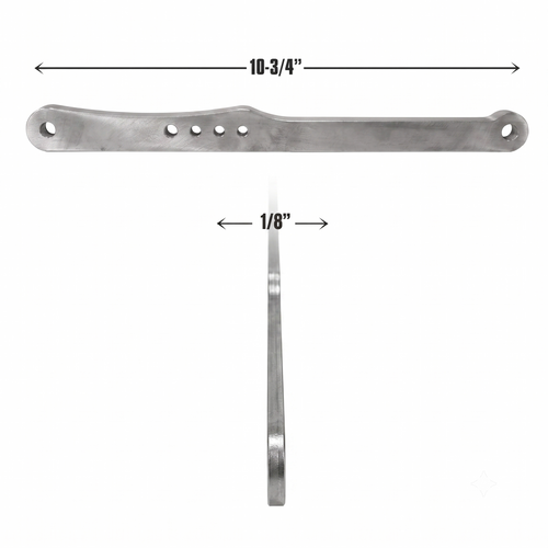 QM Tomahawk Parachute Straight Handle, 10-3/4 in. Long, Raw (QM-209106-3T4)