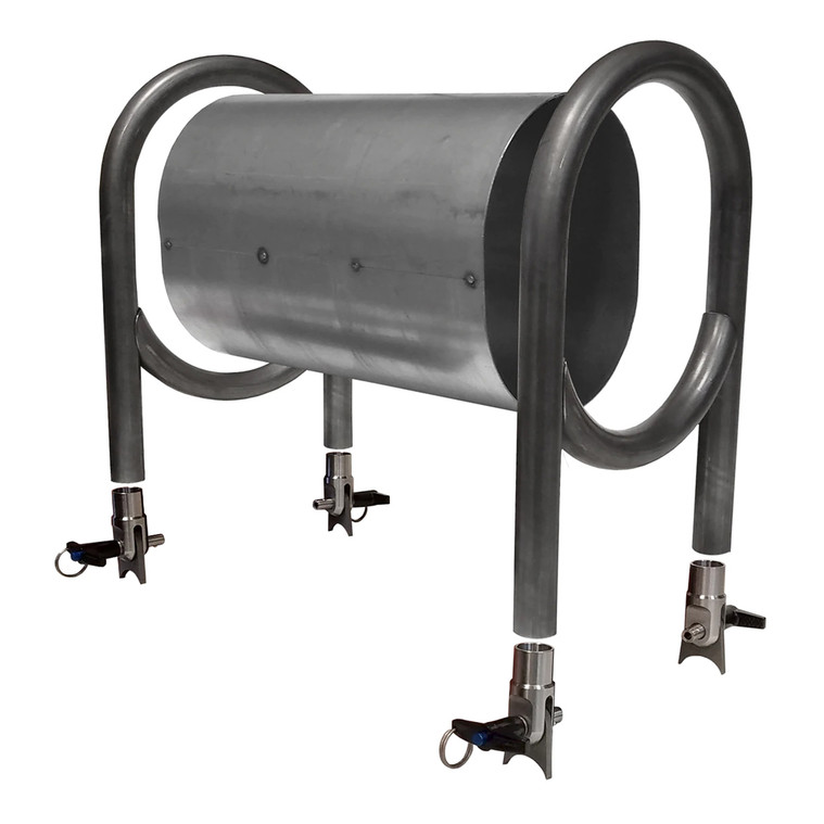 Quarter-Max Driveshaft Tunnel Kit, Tack Welded Cover, 12 in., 4130