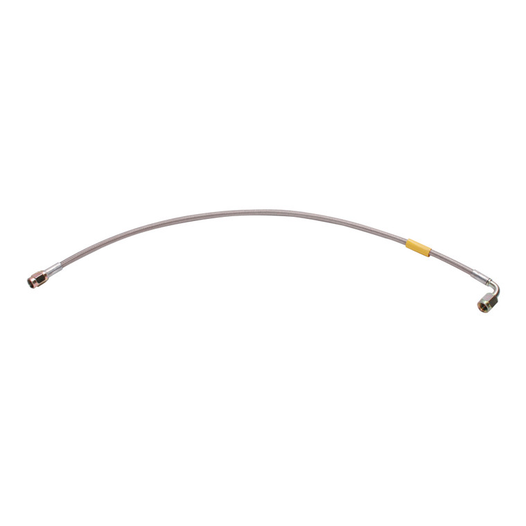 Quarter-Max 206111 -3 AN Straight to 90 Deg. Brake Hose, 20" Long
