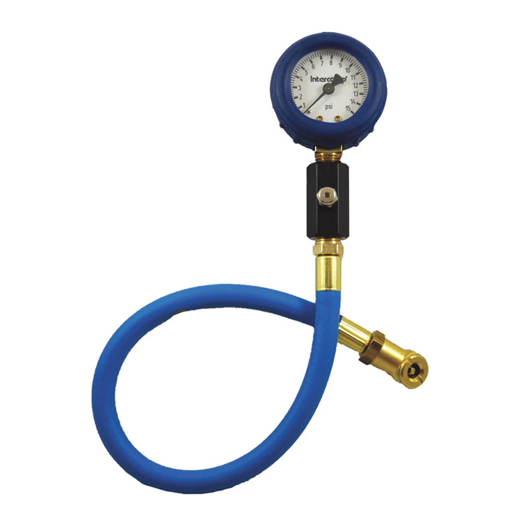 Intercomp 2.5" Deluxe Glow-in-the-Dark Air Pressure Gauge, 15 PSI