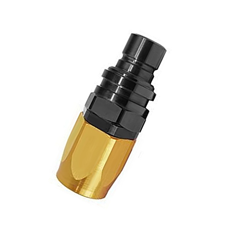 Jiffy-tite 5000 Series Valved Plug, -10 AN Straight Reusable Nut Hose End