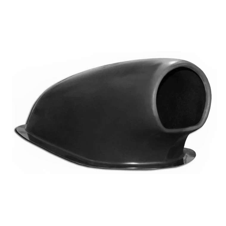 211911 QM Mach 5 Low Back Carbon Fiber/Fiberglass Hood Scoop