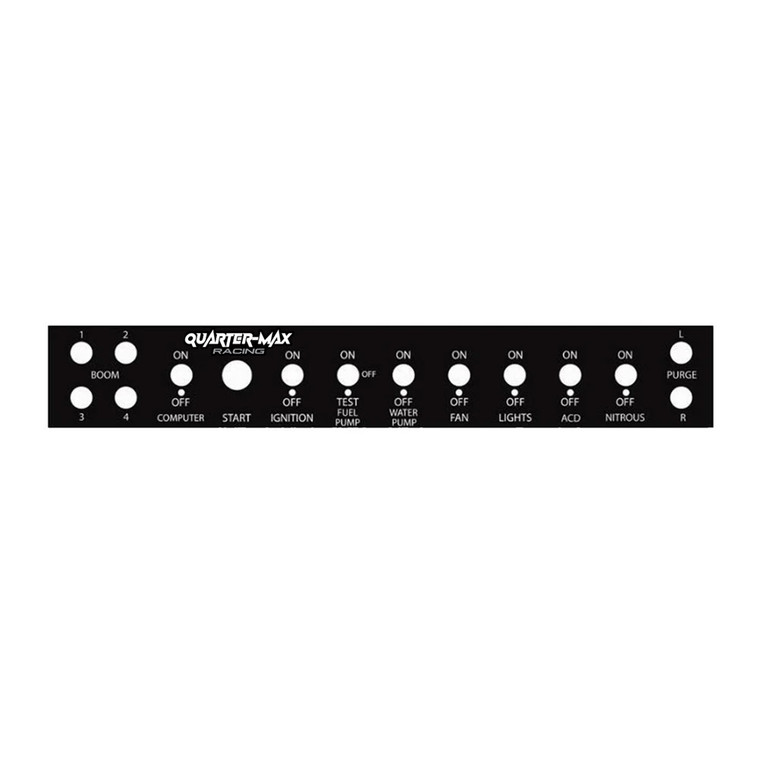QM Nitrous Switch Panel Label