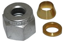 Racepak Nut & Ferrule, 1/4"