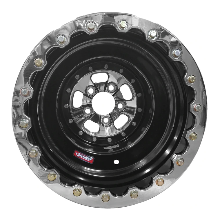 Sander Engineering 760 Series, 16 in. x 16 in., 5 in. x 5 in., 5 in. BS, Black Barrel, Polished Center/Ring