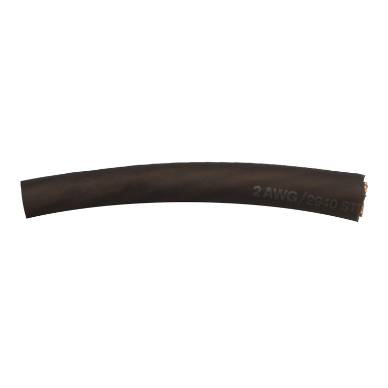Ultra Lightweight 2 Gauge Battery Cable - Black