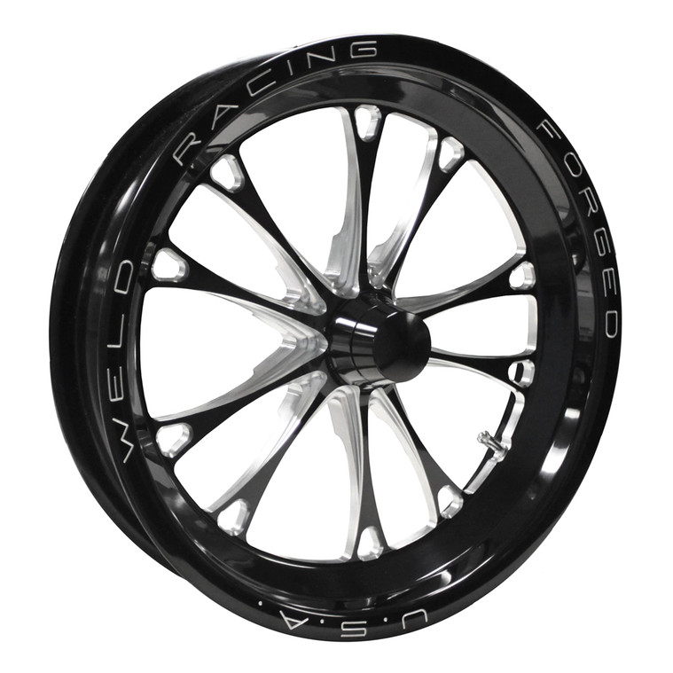 Weld Racing V-Series, 15 in. x 3.5 in., Strange, 1.75 in. BS, Black