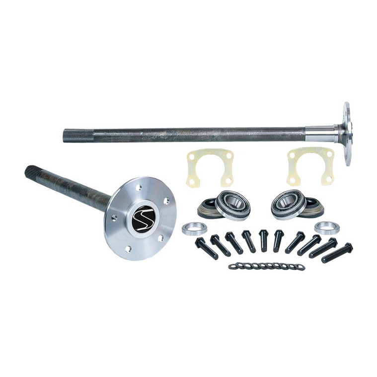 Strange Engineering P3104 28-31 Spline Alloy Axle Package with Axle Bearings, Retainer Plates & Wheel Studs
