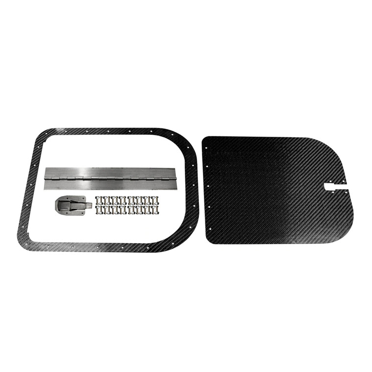 Access Door Kit, Surface Mount, Carbon Fiber, Extra Large