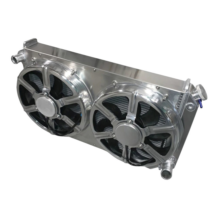 Entropy Radiator 1967-1972 Chevy Pickup 1000 Horsepower Radiator with Dual 16 in. HPX Fans
