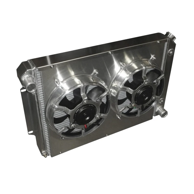 Entropy Radiator 1967-1969 Camaro Aluminum Radiator with Dual Fans & Aluminum Shroud