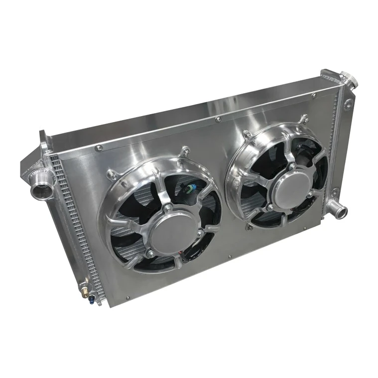 Entropy Radiator 1970-1981 Camaro Dual Aluminum Radiator with Dual HPX Fans