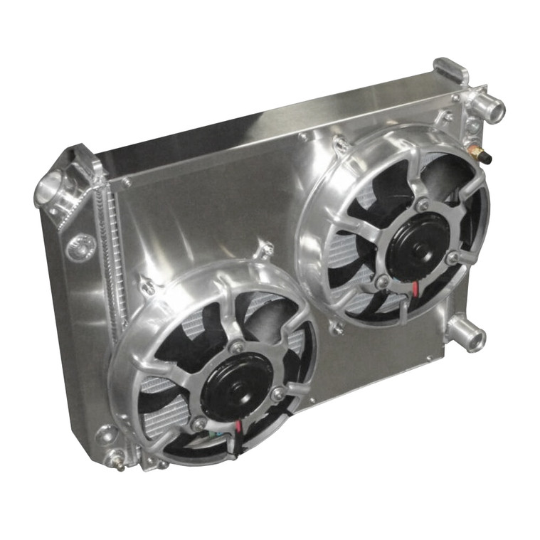 Entropy 1968-1974 Nova LSX Conversion Radiator with Dual HPX Fans