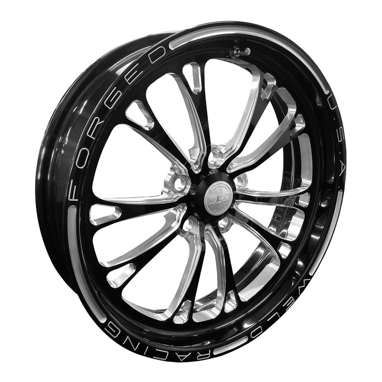 Weld Racing V-Series, 17 in. x 4.5 in., 5 in. x 4.75 in., 2.25 in. BS, Black