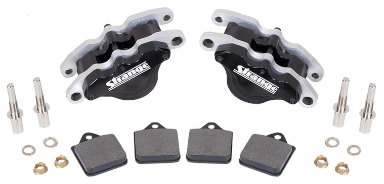 Strange Engineering B1816 Single Piston Caliper with Slider Assembly & Soft Metallic Pads
