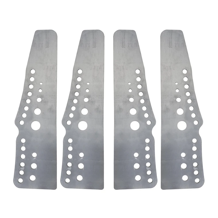 Quarter-Max Pro Series 4-Link Chassis Brackets, Blank - No Notches (Universal)