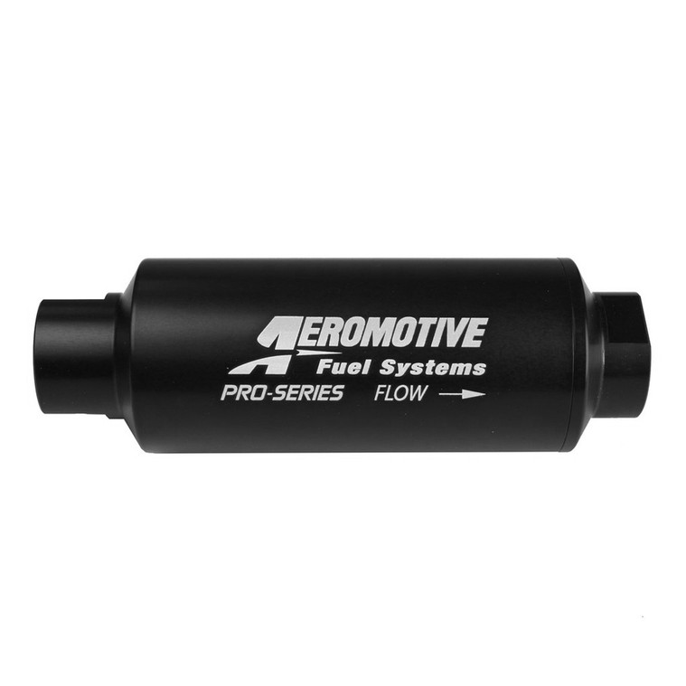 Aeromotive 12339 Pro-Series Filter, In-Line, 10-m Microglass Element, ORB-12, Nickel-Chrome