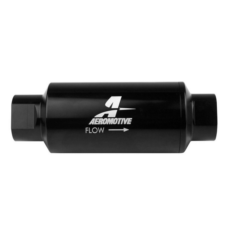 Aeromotive 12350 Filter, In-Line, 10-m Microglass Element, ORB-10, Black