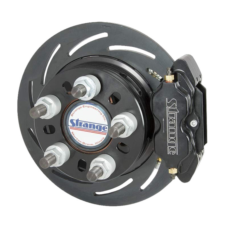 Strange Engineering B1724WC2 Pro Series II Rear Brake Kit for 97-13 Corvette & 10-15 Camaro, 2 Pc Slotted Rotors, 4 Piston Calipers & Soft Metallic Pads