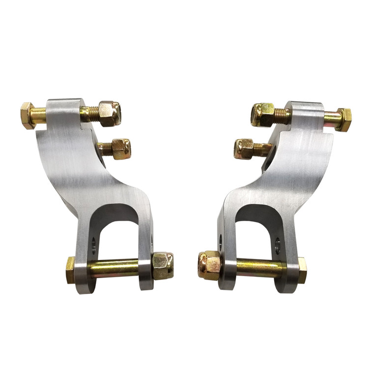 Quarter-Max 300003 Billet Adjustable Double Shear Shock Mounts, 3/4" Wide, 1" Offset, Steel