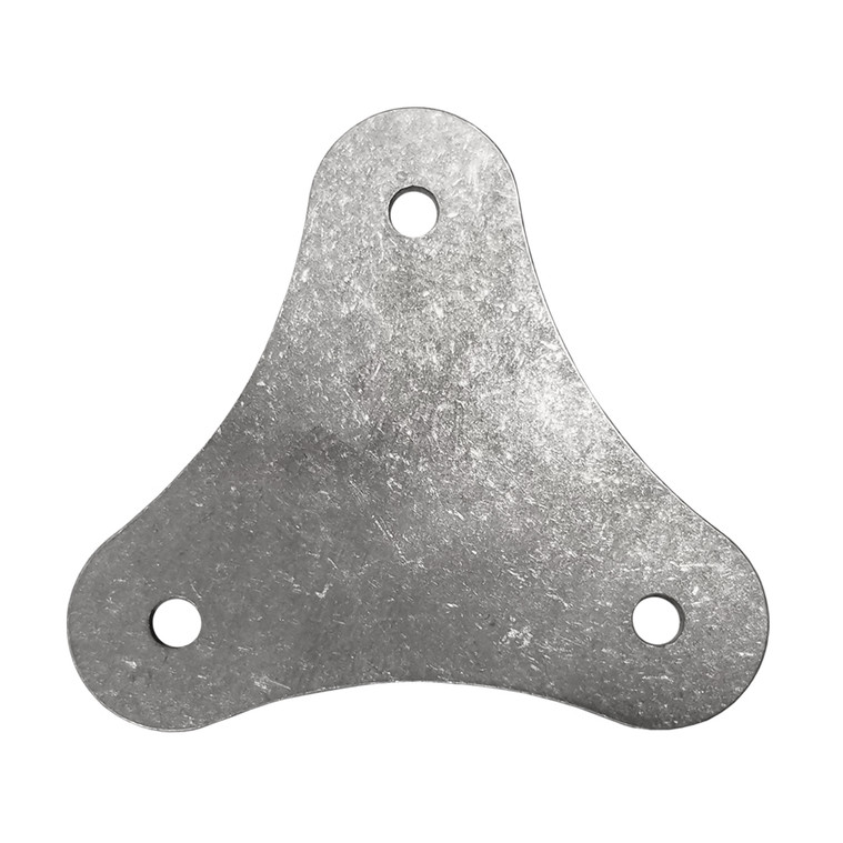 Quarter-Max Wing Strut Mount Backing Plate, Scalloped, Mild Steel
