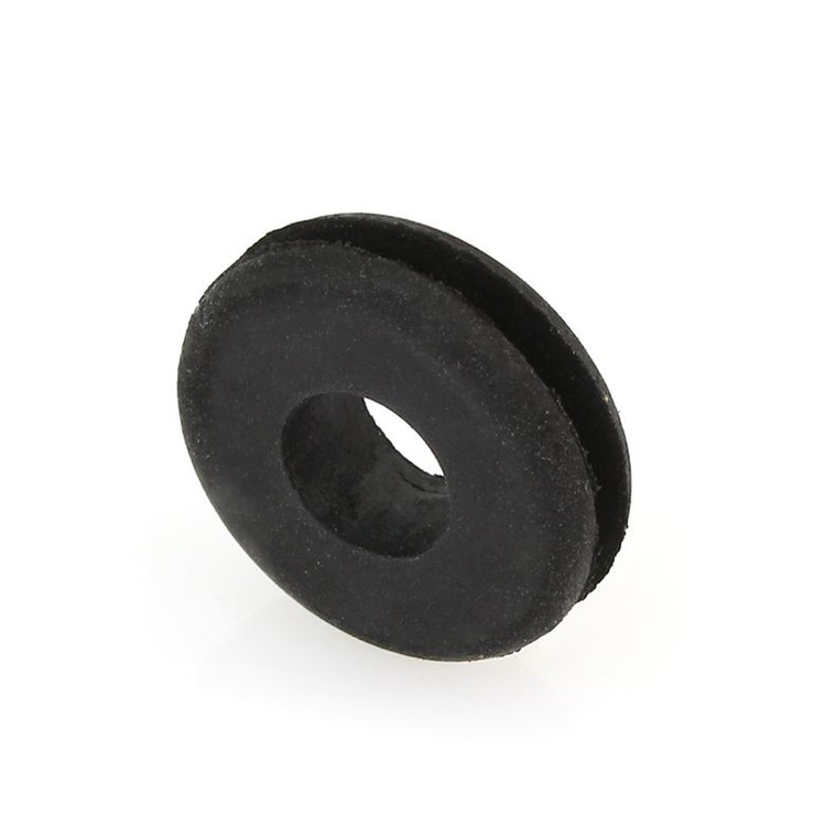 Rubber Grommet, 7/16" Panel Hole Size, 1/4" Bore Diameter