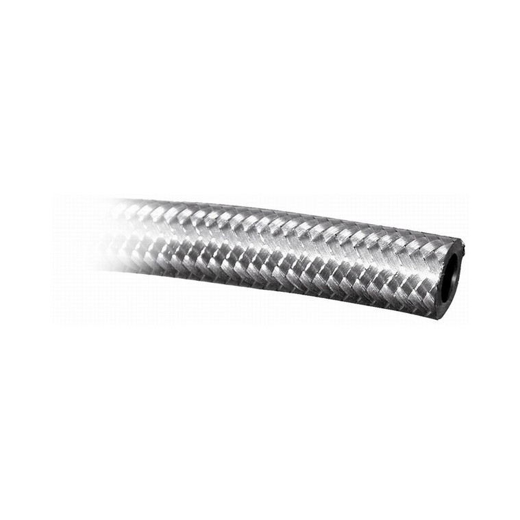 -8 AN Braided Hose, Stainless Steel
