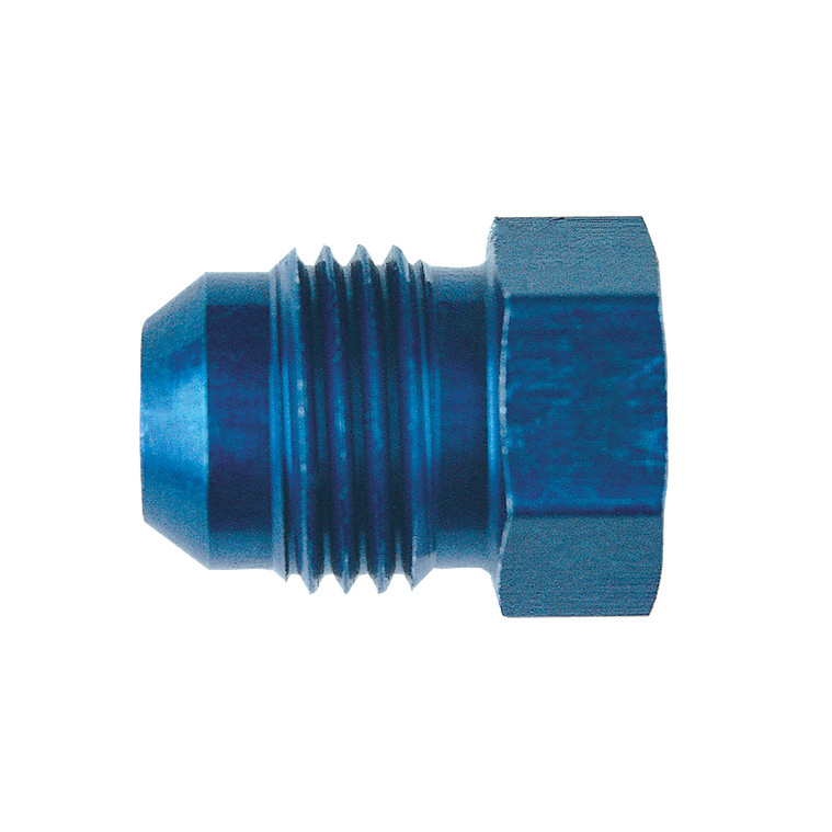 -3 AN Plug, Aluminum, Blue