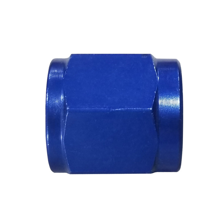 -4 AN Union Fitting, Aluminum, Blue