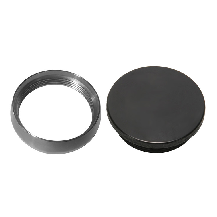 Aluminum Black Cap & Steel Bung