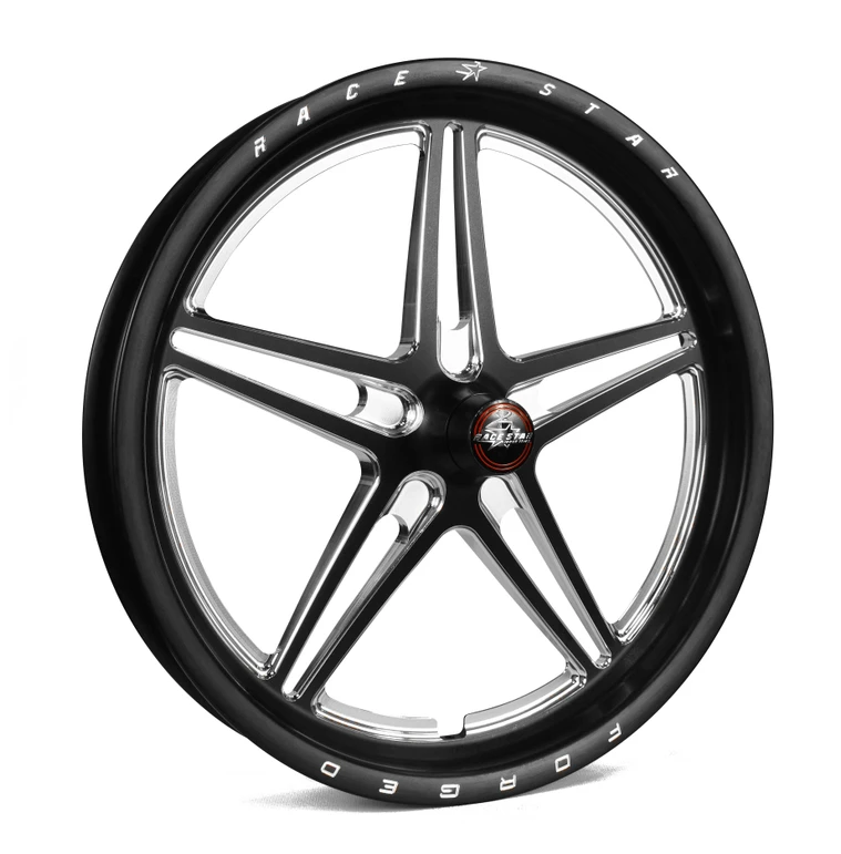 Race Star Wheels 63 Pro Forged, 17 in. x 2.4 in., Anglia, 1.13 in. BS, Black