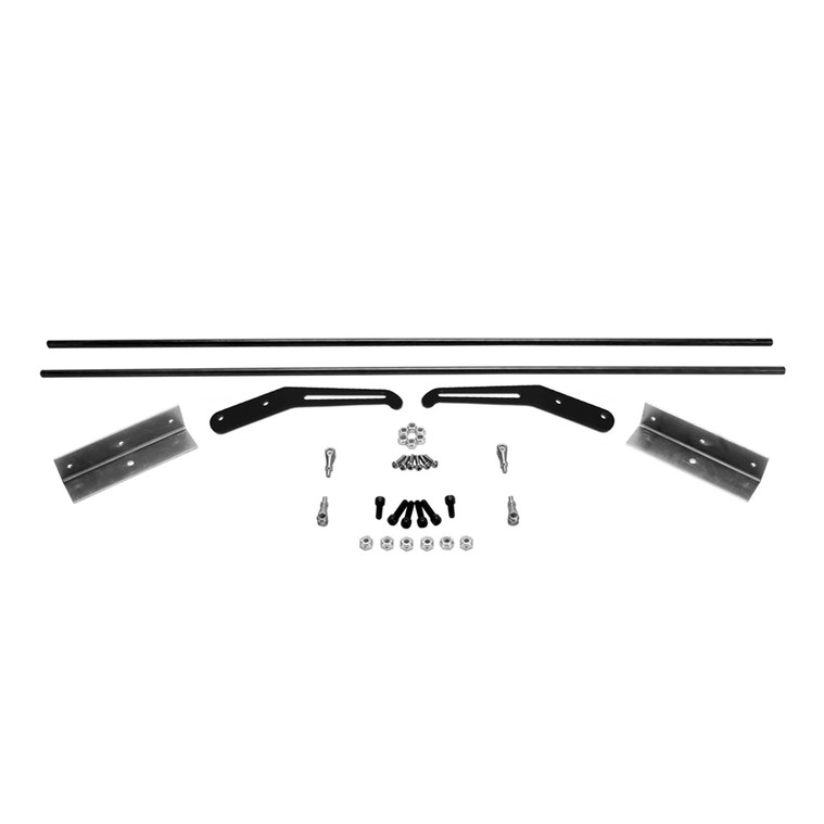 Interior Door Handle Kit, 6 in. Black Anodized Aluminum Handles