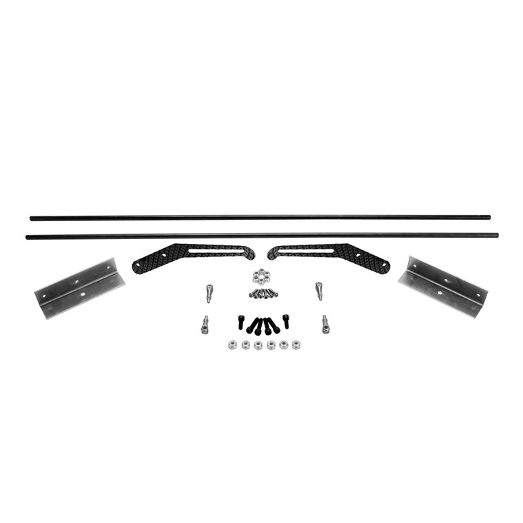Interior Door Handle Kit, 6 in. Carbon Finish Aluminum Handles