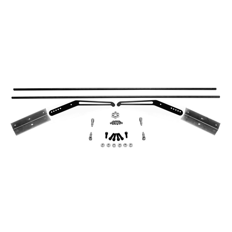 Interior Door Handle Kit, 8.75 in. Black Anodized Aluminum Handles