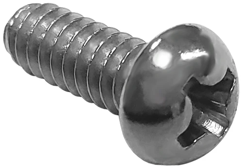 Phillips Round Head Machine Screw, Stainless Steel, 6-32 x 1/2 in. 72503