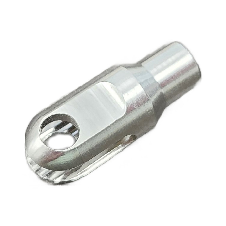 Quarter-Max 218114 Slot Clevis, Fits 3/8 in. OD x .050 in. W Tube, .125 in. Slot, .1875 in. Hole, Titanium