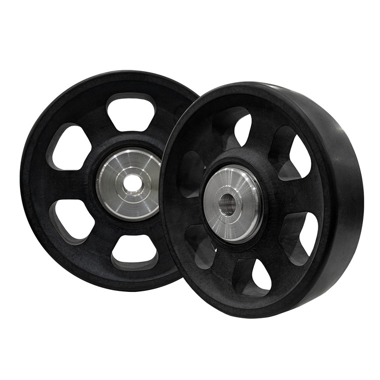 Slim-Line Wide Wheelie Bar Wheels, 6-Spoke, 1-1/4 in. Hub