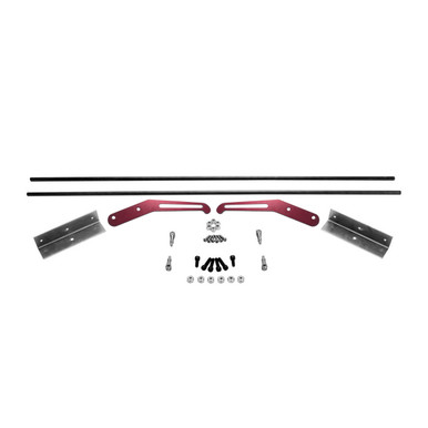 QM Interior Door Handle Kit, 6 in. Crimson Red, Aluminum Handles