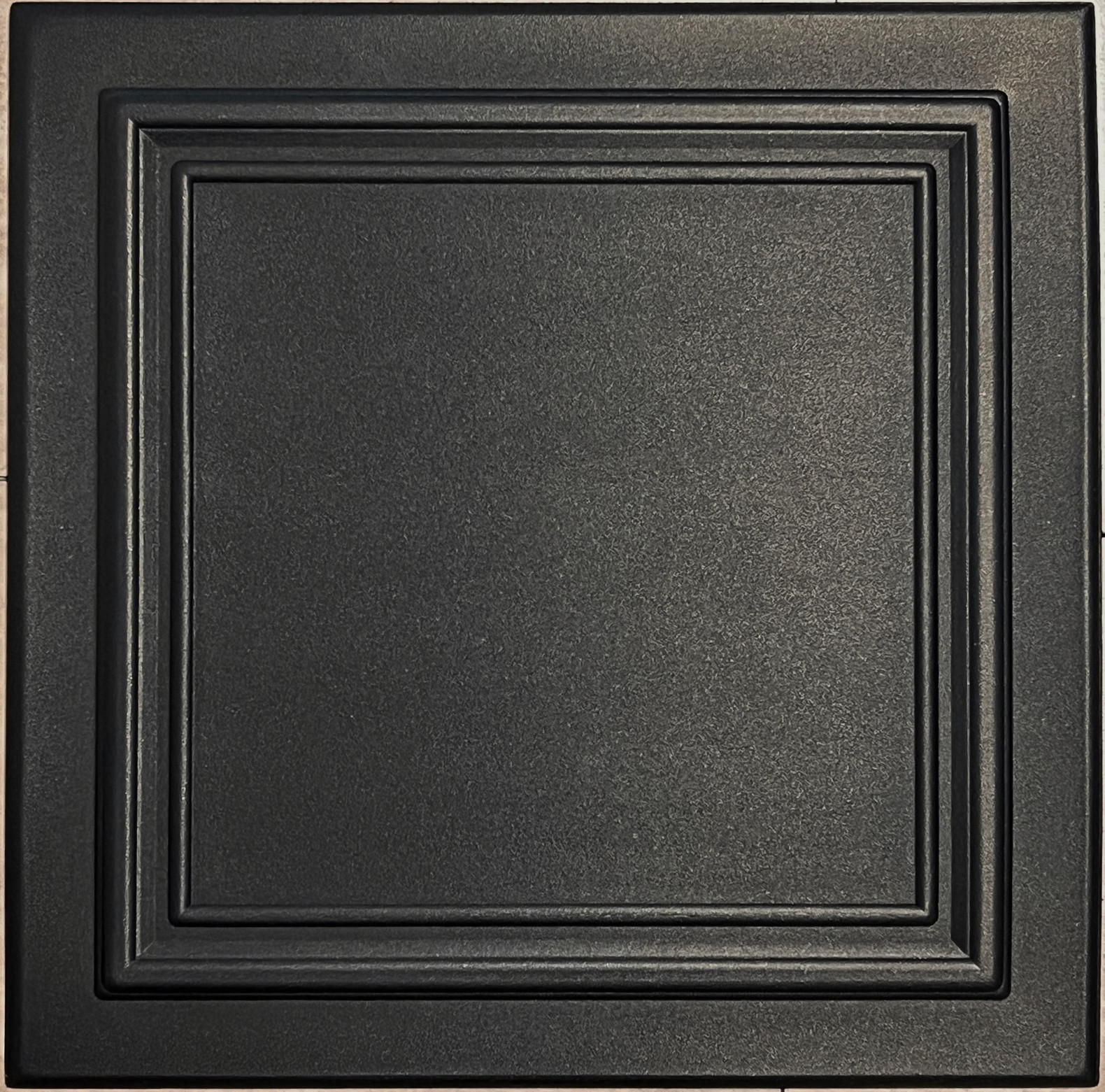 R24 Black 20x20 Styrofoam Ceiling Tile - Glue Up - AS IS