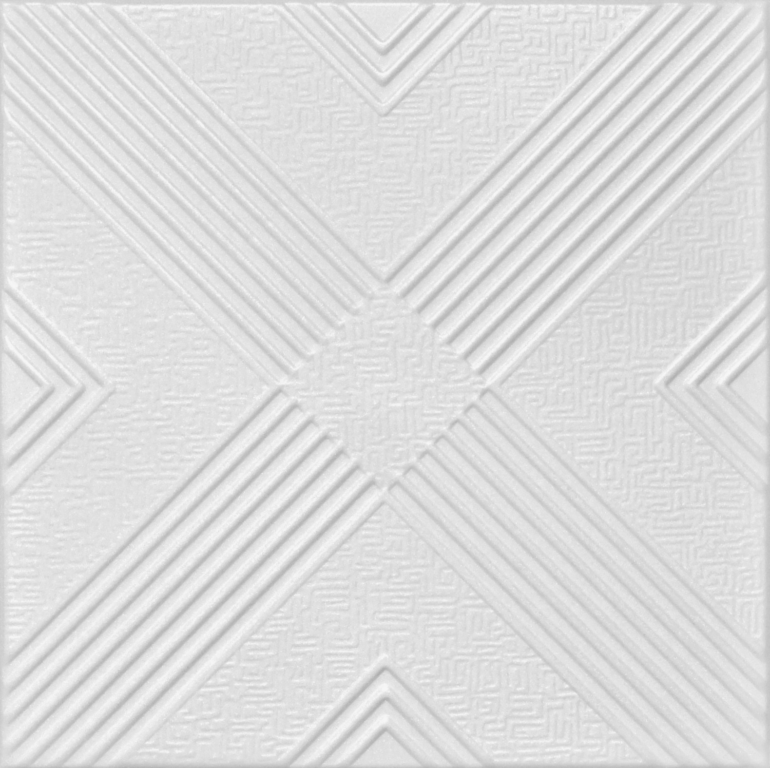 R35 Ultra Pure White BEHR Styrofoam Glue Up Ceiling Tile 20x20 -  Euro-Deco Ceilings