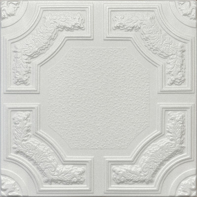 R28A Caracas Styrofoam Glue Up Ceiling Tile 20"x20"