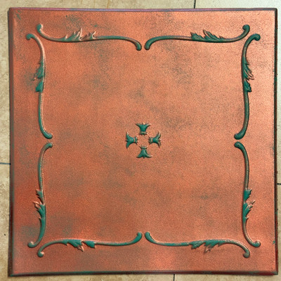 R5 Copper Patina 20x20 Ceiling Tile - LOT of 22 pcs (58 s/f) (AS IS)