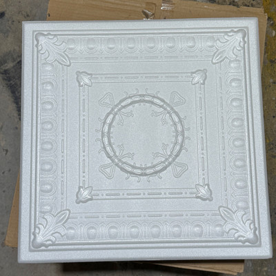 R47 Plain White 20x20 Ceiling Tile - LOT of 72 pcs (190 s/f) (AS IS)