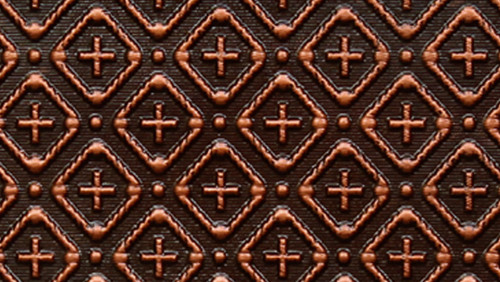 Close look at WC70 antique copper backsplash roll Close look at WC70 antique copper backsplash roll