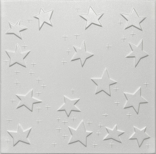 R66 Stars Styrofoam Glue Up Ceiling Tile 20"x20" R66 Stars Styrofoam Glue Up Ceiling Tile 20"x20"